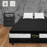 Combo Base Cama Y Colchón Dublín Negro King 200 X 200 Cm Firmeza Medio