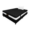 Combo Base Cama Y Colchón Casata Blanco Y Negro Sencillo 100 X 190 Cm Firmeza Medio Firme Doble Faz