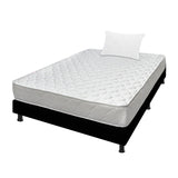 Combo Base Cama y Colchón Macizo Blanco y Negro Sencillo 100 X 190 Cm Firmeza Firme Doble Faz - COLCHONES | Bylmo