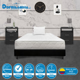 Combo Base Cama y Colchón Macizo Blanco y Negro Sencillo 100 X 190 Cm Firmeza Firme Doble Faz - COLCHONES | Bylmo