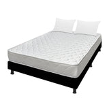 Combo Base Cama y Colchón Macizo Blanco y Negro Semidoble 120 X 190 Cm Firmeza Firme Doble Faz - COLCHONES | Bylmo