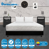 Combo Base Cama y Colchón Macizo Blanco y Negro Queen 160 X 190 Cm Firmeza Firme Doble Faz - COLCHONES | Bylmo
