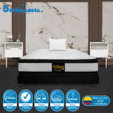 Combo Base Cama y Colchón Malta Blanco y Negro Sencillo 100 X 190 Cm Firmeza Firme Doble Faz - COLCHONES | Bylmo