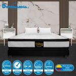 Combo Base Cama Y Colchón Malta Blanco Y Negro King 200 X 200 Cm Firmeza Firme Doble Faz