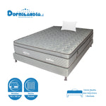 Combo Base Cama Y Colchón Maxiflex Gris Sencillo 100 X 190 Cm Firmeza Suave