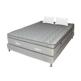 Combo Base Cama y Colchón Maxiflex Gris Doble 140 X 190 Cm Firmeza Suave - COLCHONES | Bylmo