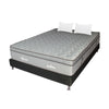 Combo Base Cama Y Colchón Maxiflex Gris Y Negro Queen 160 X 190 Cm Firmeza Suave