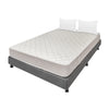 Combo Base Cama Y Colchón Multisleep Blanco Y Gris Semidoble 120 X 190 Cm Firmeza Medio Doble Faz