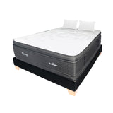 Combo Base Cama y Colchón Supra Negro Queen 160 X 190 Cm Firmeza Medio Doble Faz - COLCHONES | Bylmo