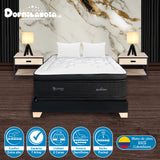 Combo Base Cama y Colchón Supra Negro King 200 X 200 Cm Firmeza Medio Doble Faz - COLCHONES | Bylmo