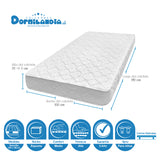 Combo Base Cama y Colchón Ultraflex Blanco y Negro Sencillo 100 X 190 Cm Firmeza Firme Doble Faz - COLCHONES | Bylmo