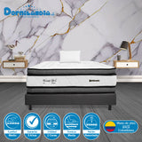 Combo Base Cama y Colchón Wonderful Blanco y Gris Sencillo 100 X 190 Cm Firmeza Medio Doble Faz - COLCHONES | Bylmo
