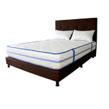 Combo Colchón Caribe Blanco y Cafe Semidoble 120 X 190 Cm Firmeza Suave Doble Faz Con Cabecero y Base Cama - COLCHONES | Bylmo