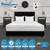 Combo Colchón Macizo Blanco y Negro Semidoble 120 X 190 Cm Firmeza Firme Doble Faz Con Cabecero y Base Cama - COLCHONES | Bylmo