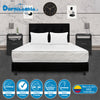 Combo Colchón Macizo Blanco Y Negro Queen 160 X 190 Cm Firmeza Firme Doble Faz Con Cabecero Y Base Cama