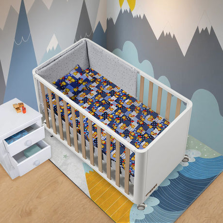 Colchoneta Osos Cariñosos Azul 70x130cm Para Bebés - COLCHONES | Bylmo