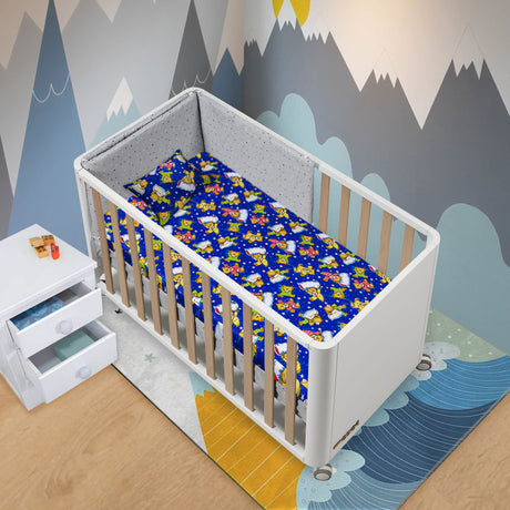 Colchoneta Osos Dormilones Azul 70x130cm Para Bebés - COLCHONES | Bylmo