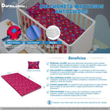 Colchoneta Osos Baby Rosa 70x130cm Para Bebés - COLCHONES | Bylmo