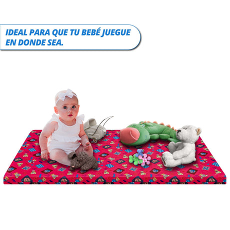 Colchoneta Osos Baby Rosa 70x130cm Para Bebés - COLCHONES | Bylmo