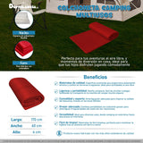 Colchoneta Rojo 60x170cm Para Camping - COLCHONES | Bylmo