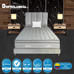 Combo Colchón Maxiflex Gris Sencillo 100 X 190 Cm Firmeza Suave Con Cabecero Y Base Cama