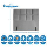 Combo Colchón Maxiflex Gris Sencillo 100 X 190 Cm Firmeza Suave Con Cabecero y Base Cama - COLCHONES | Bylmo