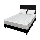 Combo Colchón Ultraflex Blanco y Negro Queen 160 X 190 Cm Firmeza Firme Doble Faz Con Cabecero y Base Cama - COLCHONES | Bylmo