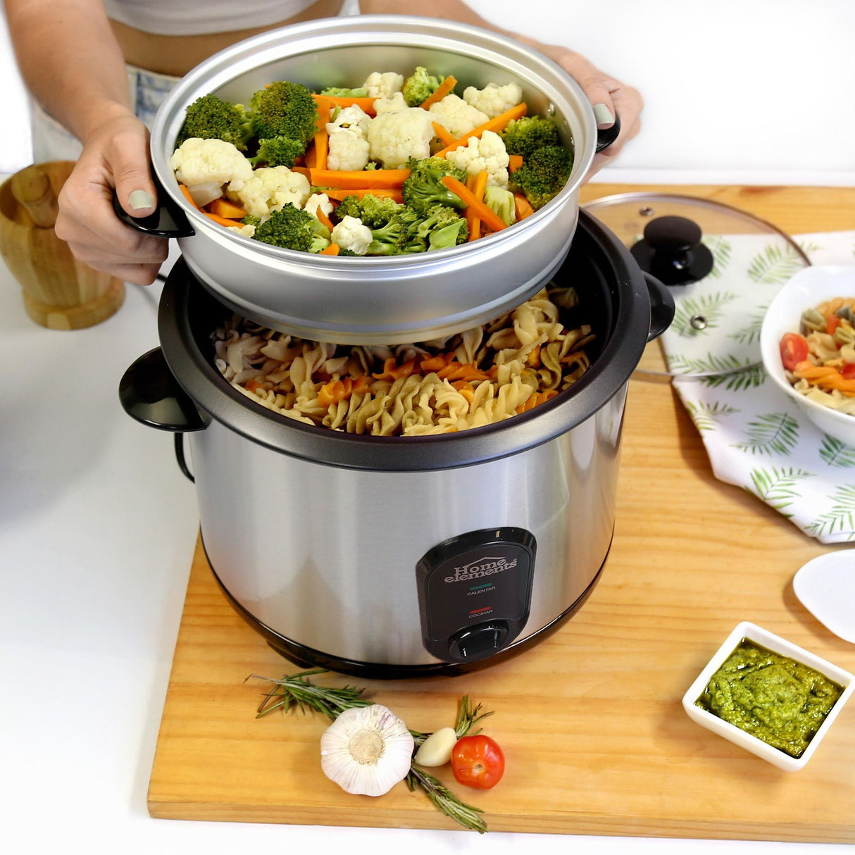 Olla Arrocera Plateado 25.3x31.5cm De 1.8 Litros - OLLAS ARROCERAS | Bylmo