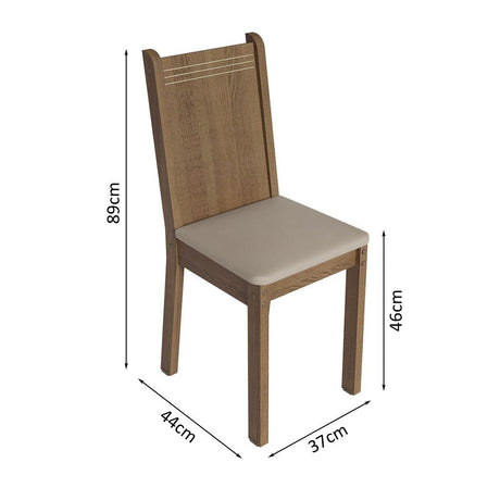 Combo Comedor y Sillas Samara Marron con Negro y Beige 90x78cm Cuadrado de Cuatro Puestos con Cuatro Sillas - COMEDORES | Bylmo