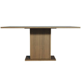 Comedor Marron y Gris 160x79cm Rectangular de Seis Puestos Sin Sillas - COMEDORES | Bylmo