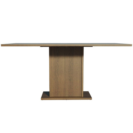 Comedor Marron y Gris 160x79cm Rectangular de Seis Puestos Sin Sillas - COMEDORES | Bylmo