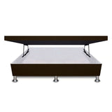 Cama Baúl Cafe 120x30Cm Para Cochón Semidoble 120 X 190 Cm de Apertura Horizontal - CAMAS | Bylmo
