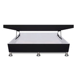 Cama Baúl Negro 140x43Cm Para Cochón Doble 140 X 190 Cm de Apertura Horizontal - CAMAS | Bylmo
