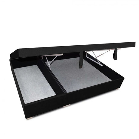 Cama Baúl Sall Negro 100x43Cm Para Cochón Sencillo 100 X 190 Cm Con Cajones - CAMAS | Bylmo