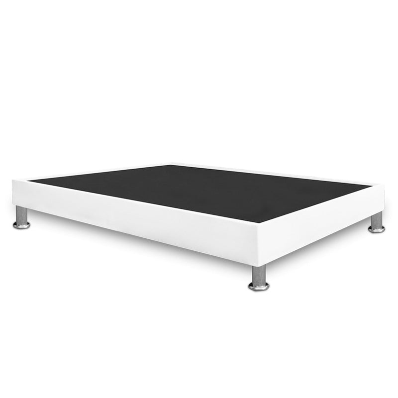 Base Cama Blanco 90x30cm Para Cochón Sencillo 90 X 190 Cm Con Pestaña