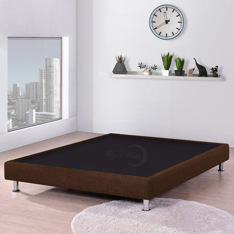 Base Cama Cafe 90x30Cm Para Cochón Sencillo 90 X 190 Cm Con Pestaña - CAMAS | Bylmo