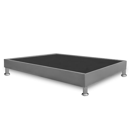 Base Cama Gris 90x30cm Para Cochón Sencillo 90 X 190 Cm Con Pestaña