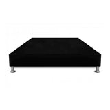 Base Cama Negro 100x30Cm Para Cochón Sencillo 100 X 190 Cm Con Pestaña - CAMAS | Bylmo