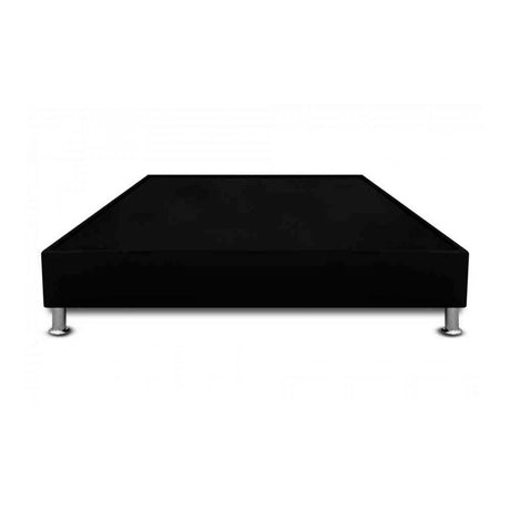 Base Cama Negro 120x30Cm Para Cochón Semidoble 120 X 190 Cm Con Pestaña - CAMAS | Bylmo