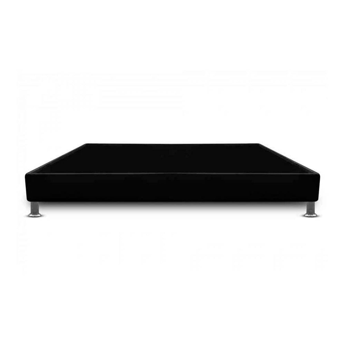 Base Cama Negro 120x30Cm Para Cochón Semidoble 120 X 190 Cm Con Pestaña - CAMAS | Bylmo