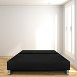 Base Cama Dividida Negro 120x30Cm Para Cochón Semidoble 120 X 190 Cm Con Pestaña - CAMAS | Bylmo