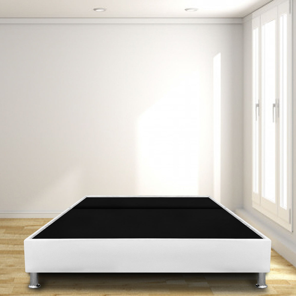 Base Cama Dividida Blanco 140x30Cm Para Cochón Doble 140 X 190 Cm Con Pestaña - CAMAS | Bylmo