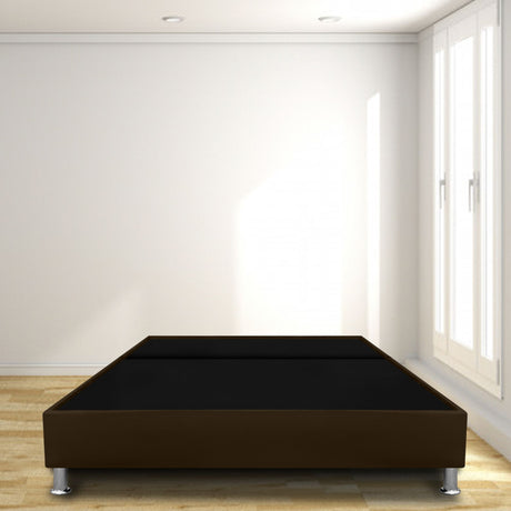 Base Cama Dividida Cafe 200x30Cm Para Cochón King 200 X 200 Cm Con Pestaña - CAMAS | Bylmo