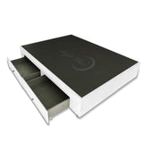 Base Cama Blanco 90x40Cm Para Cochón Sencillo 90 X 190 Cm Con Cajones - CAMAS | Bylmo