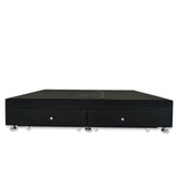 Base Cama Negro 100x40Cm Para Cochón Sencillo 100 X 190 Cm Con Cajones - CAMAS | Bylmo