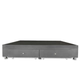 Base Cama Gris 140x40Cm Para Cochón Doble 140 X 190 Cm Con Cajones - CAMAS | Bylmo