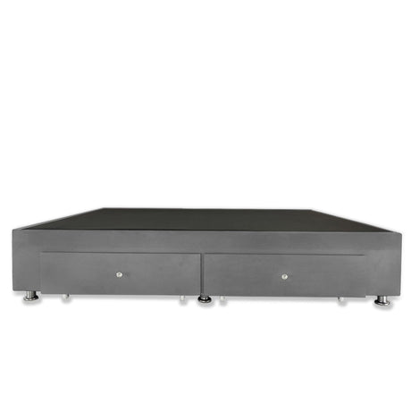 Base Cama Gris 140x40Cm Para Cochón Doble 140 X 190 Cm Con Cajones - CAMAS | Bylmo