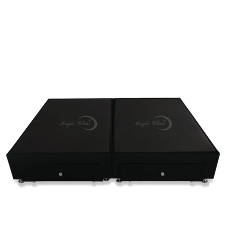 Base Cama Dividida Negro 140x40Cm Para Cochón Dividida Doble 140 X 190 Cm Con Cajones - CAMAS | Bylmo