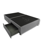 Base Cama Dividida Gris 140x40Cm Para Cochón Dividida Doble 140 X 190 Cm Con Cajones - CAMAS | Bylmo