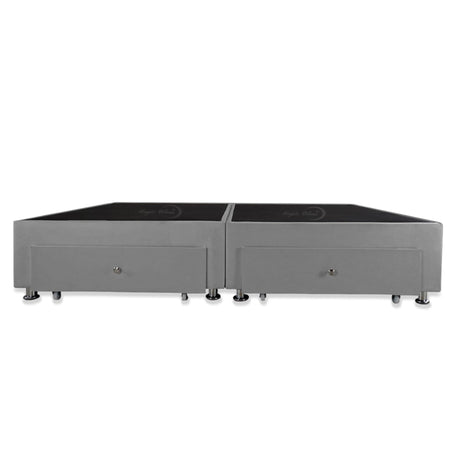 Base Cama Dividida Gris 160x40Cm Para Cochón Dividida Queen 160 X 190 Cm Con Cajones - CAMAS | Bylmo